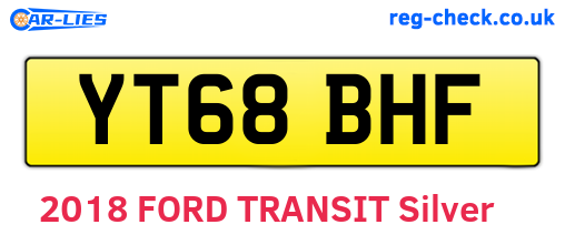 YT68BHF are the vehicle registration plates.
