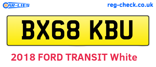 BX68KBU are the vehicle registration plates.