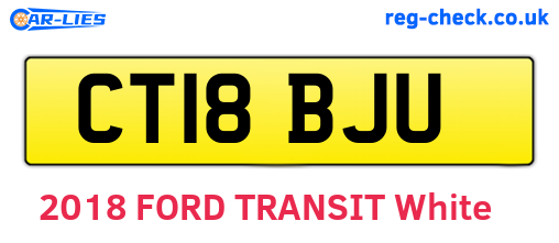 CT18BJU are the vehicle registration plates.