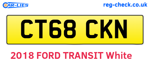 CT68CKN are the vehicle registration plates.