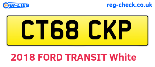 CT68CKP are the vehicle registration plates.