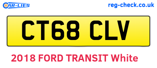 CT68CLV are the vehicle registration plates.
