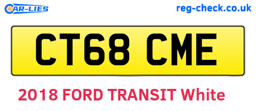 CT68CME are the vehicle registration plates.
