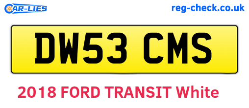 DW53CMS are the vehicle registration plates.