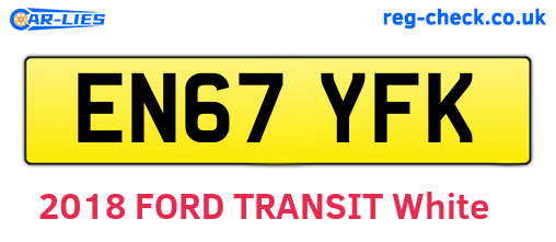 EN67YFK are the vehicle registration plates.