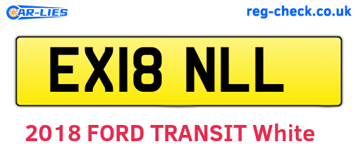 EX18NLL are the vehicle registration plates.