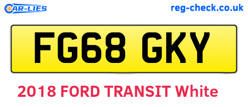 FG68GKY are the vehicle registration plates.