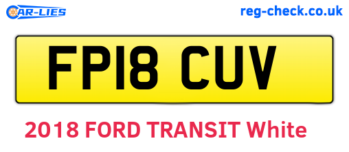 FP18CUV are the vehicle registration plates.