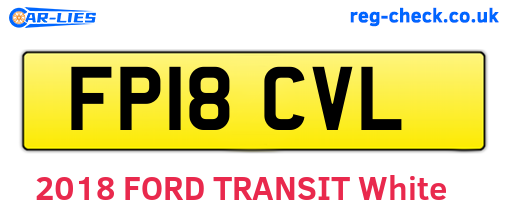 FP18CVL are the vehicle registration plates.
