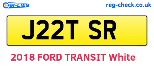 J22TSR are the vehicle registration plates.