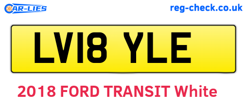 LV18YLE are the vehicle registration plates.
