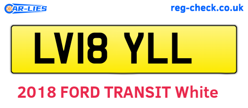 LV18YLL are the vehicle registration plates.