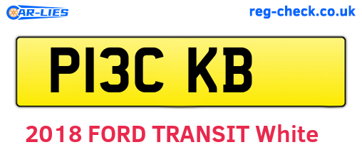 P13CKB are the vehicle registration plates.