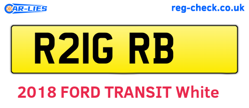 R21GRB are the vehicle registration plates.