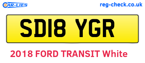 SD18YGR are the vehicle registration plates.
