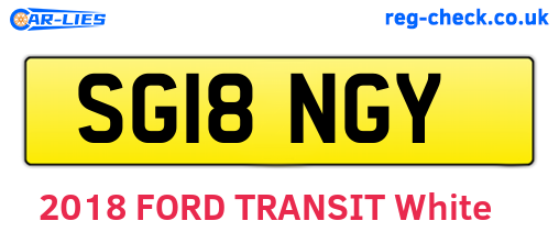 SG18NGY are the vehicle registration plates.