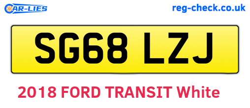 SG68LZJ are the vehicle registration plates.