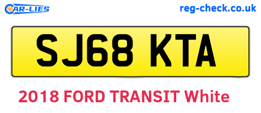 SJ68KTA are the vehicle registration plates.