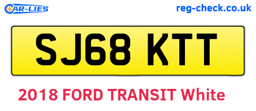 SJ68KTT are the vehicle registration plates.