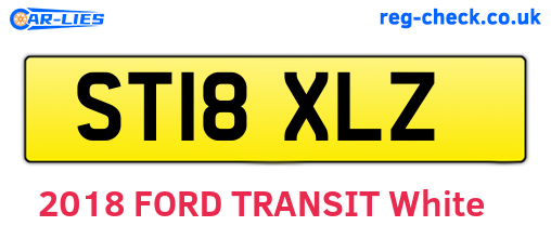 ST18XLZ are the vehicle registration plates.