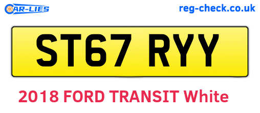 ST67RYY are the vehicle registration plates.