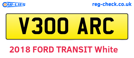 V300ARC are the vehicle registration plates.