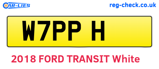 W7PPH are the vehicle registration plates.