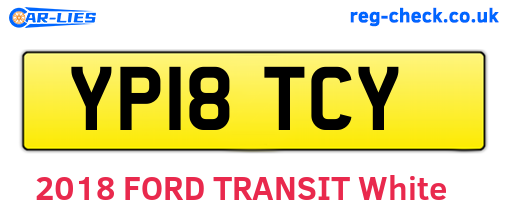 YP18TCY are the vehicle registration plates.
