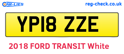 YP18ZZE are the vehicle registration plates.