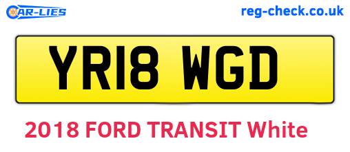 YR18WGD are the vehicle registration plates.