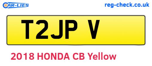 T2JPV are the vehicle registration plates.