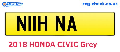 N11HNA are the vehicle registration plates.