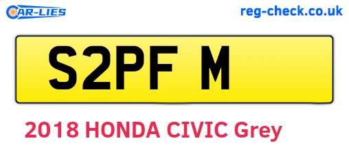 S2PFM are the vehicle registration plates.