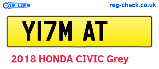 Y17MAT are the vehicle registration plates.
