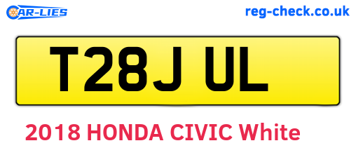 T28JUL are the vehicle registration plates.
