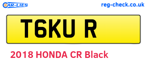 T6KUR are the vehicle registration plates.