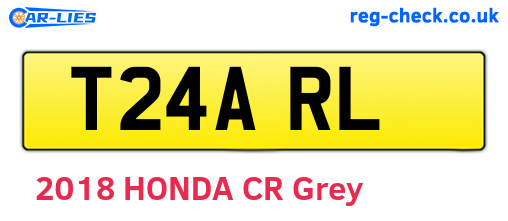 T24ARL are the vehicle registration plates.