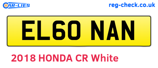 EL60NAN are the vehicle registration plates.