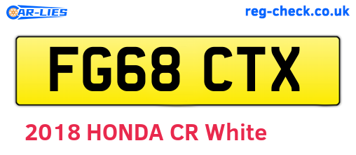 FG68CTX are the vehicle registration plates.