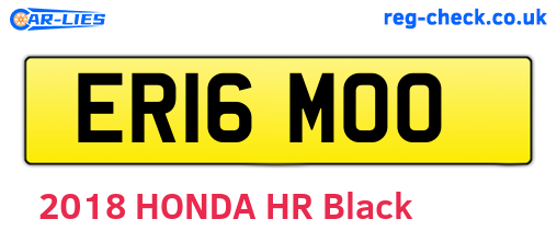 ER16MOO are the vehicle registration plates.