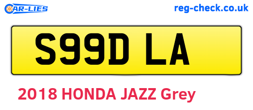 S99DLA are the vehicle registration plates.