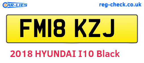 FM18KZJ are the vehicle registration plates.