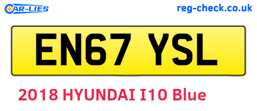 EN67YSL are the vehicle registration plates.