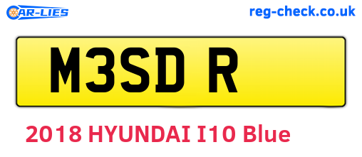 M3SDR are the vehicle registration plates.