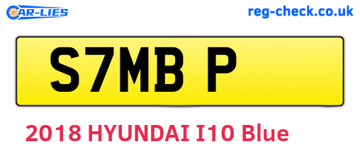 S7MBP are the vehicle registration plates.