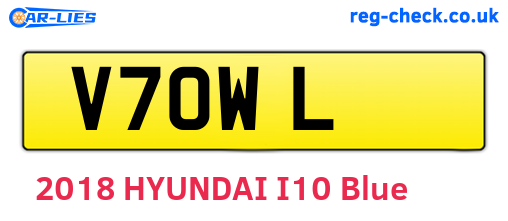 V7OWL are the vehicle registration plates.