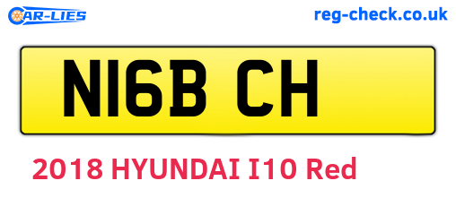 N16BCH are the vehicle registration plates.