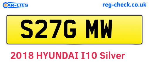 S27GMW are the vehicle registration plates.
