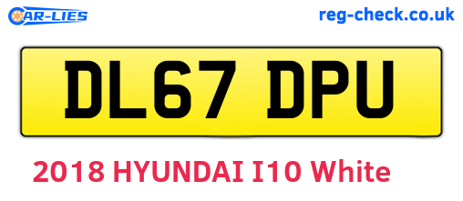 DL67DPU are the vehicle registration plates.