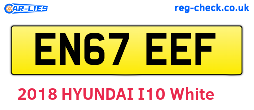 EN67EEF are the vehicle registration plates.
